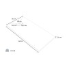 Piatto doccia filo pavimento resina rettangolare 160x80 Stone 