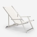 Sea Strandliegestuhl mit klappbaren Armlehnen aus Aluminium Riccione Gold Lux 