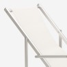 Sedia sdraio mare spiaggia braccioli alluminio pieghevole Riccione Gold Lux 
