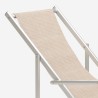 4 chaises de plage pliantes mer accoudoirs aluminium Riccione Gold Lux Catalogue