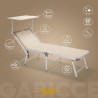 2er Set Sonnenliegen Strandliegen Liegestühle aus Aluminium Gabicce Gold Sales