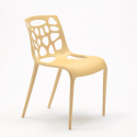Chaise de salle à manger bar café en polypropylène anti-uv design moderne Gelateria 