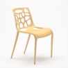Chaise de salle à manger bar café en polypropylène anti-uv design moderne Gelateria 