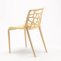 Chaise de salle à manger bar café en polypropylène anti-uv design moderne Gelateria 