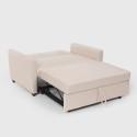 Porto Rico Ausziehbares 2-Sitzer-Schlafsofa, modernes Design aus Stoff Auswahl