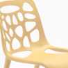 Chaise de salle à manger bar café en polypropylène anti-uv design moderne Gelateria 