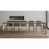 Eingangskonsole Tisch ausziehbar 90x40-300cm Holz Metall Tecno Fir Rabatte