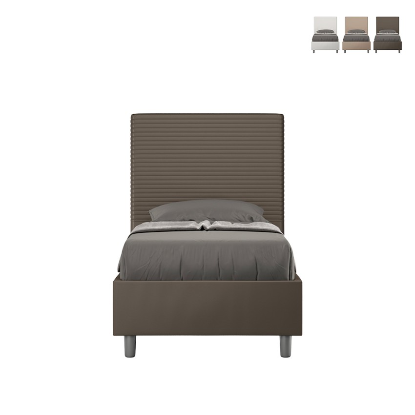 Lit simple avec rangement 80x190 tête de lit chambre enfant moderne Focus S Prix Lit simple avec rangement 80x190 tête de lit chambre enfant moderne Focus S Prix