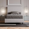 Letto piazza e mezza 120x200 francese contenitore similpelle Focus P1 Prezzo
