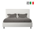 Letto matrimoniale 160x200 contenitore moderno similpelle Focus M1 Scelta