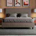 Letto matrimoniale contenitore 170x190 similpelle moderno Focus M2 Stock