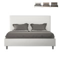 Lit double 170x190 avec coffre simili cuir moderne Focus M2 Promotion