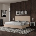 Letto matrimoniale king size contenitore 180x200 moderno Focus K 