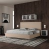 Letto matrimoniale king size contenitore 180x200 moderno Focus K 
