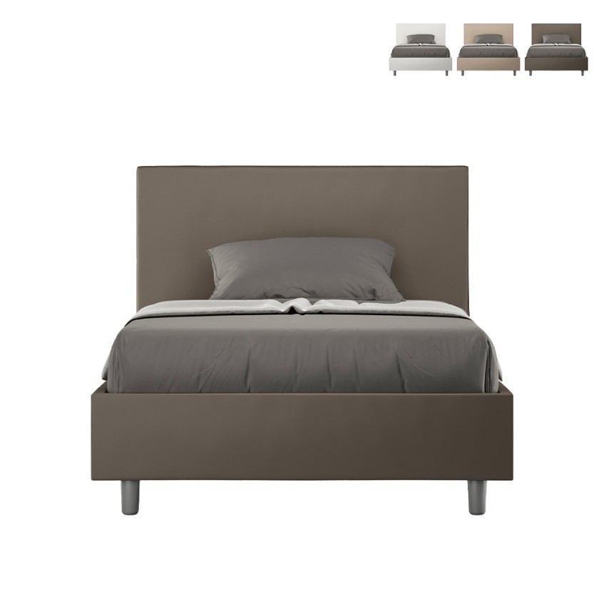 Lit une place et demie avec rangement 120x200 similicuir Adele P1 Promotion Lit une place et demie avec rangement 120x200 similicuir Adele P1 Promotion