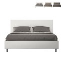 Letto matrimoniale contenitore 160x190 similpelle moderno Adele M Promozione