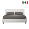 Letto matrimoniale contenitore 160x190 similpelle moderno Adele M Offerta