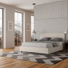 Letto matrimoniale contenitore 160x190 similpelle moderno Adele M Sconti