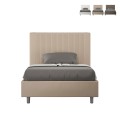 Lit double 120x200 avec rangement en similicuir Goya P1 Promotion
