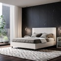 Doppelbett mit Stauraum 160x190 Kunstleder modern Goya M Rabatte