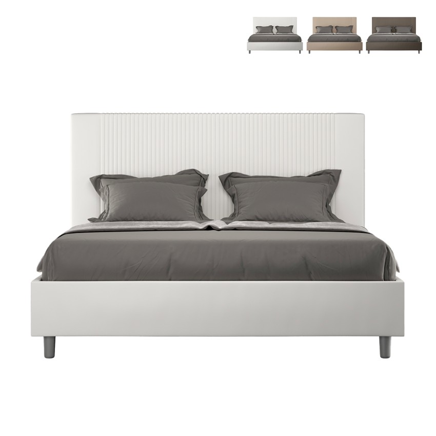 Lit coffre 160x190 simili cuir moderne Goya M Promotion Lit coffre 160x190 simili cuir moderne Goya M Promotion