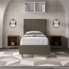 Einzelbett Kinder mit Stauraum 80x190 modern Kunstleder Sunny S Lagerbestand
