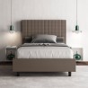 Letto piazza e mezza 120x200 francese design contenitore Sunny P1 Stock