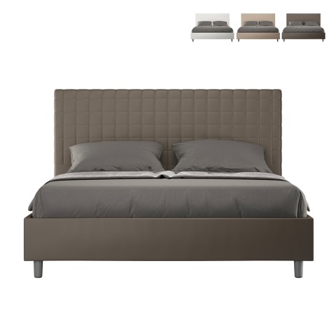 Letto matrimoniale contenitore 170x190 moderno similpelle Sunny M2 Promozione