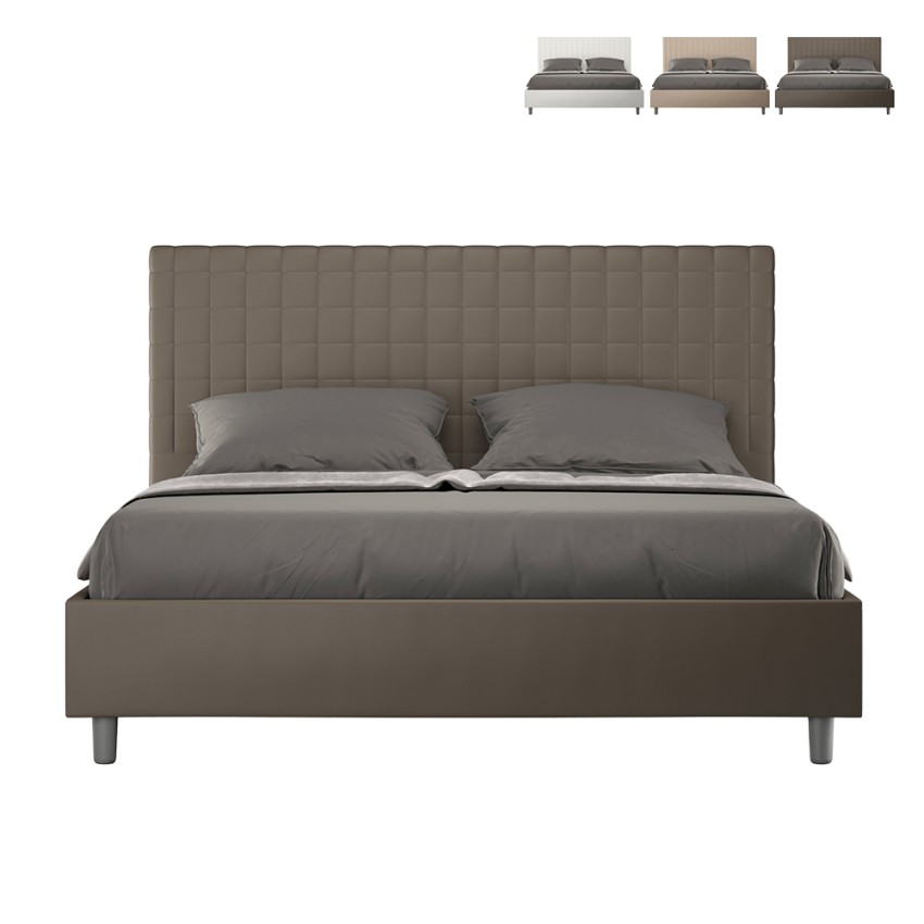 Modernes Polsterbett mit Bettkasten 170x190 cm, Kunstleder Sunny M2 Aktion Modernes Polsterbett mit Bettkasten 170x190 cm, Kunstleder Sunny M2 Aktion
